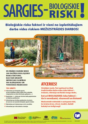 Plakats mezizstrade biologiskie riski